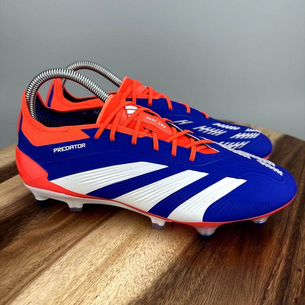 Adidas Predator Elite Soft Ground Soccer Cleats Mens 7.5/ Womens 8.5 Blue IF6323